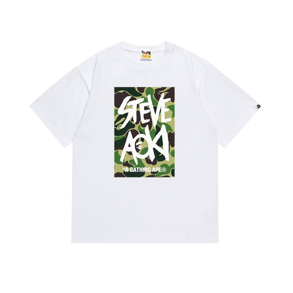 BAPE Steve Aoki Camo Graphic T-Shirt — front