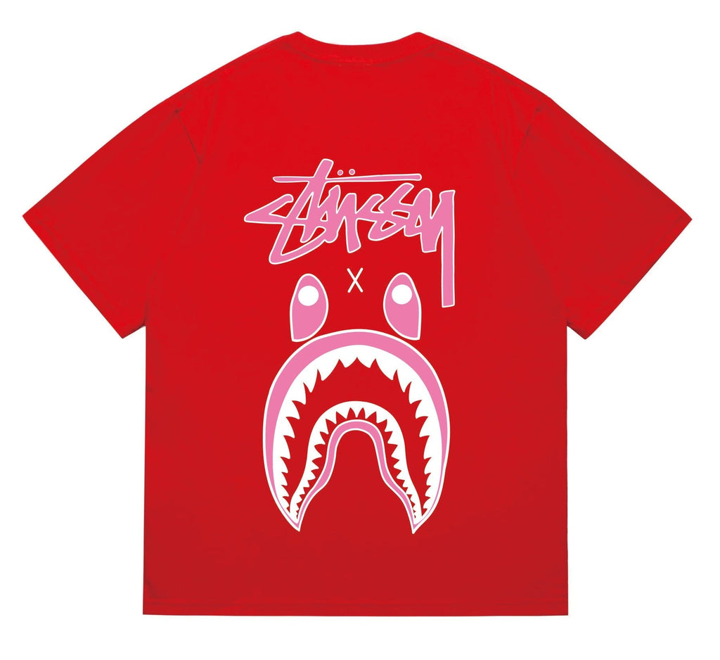 BAPE Tonal Shark Wordmark Graphic T-Shirt — back