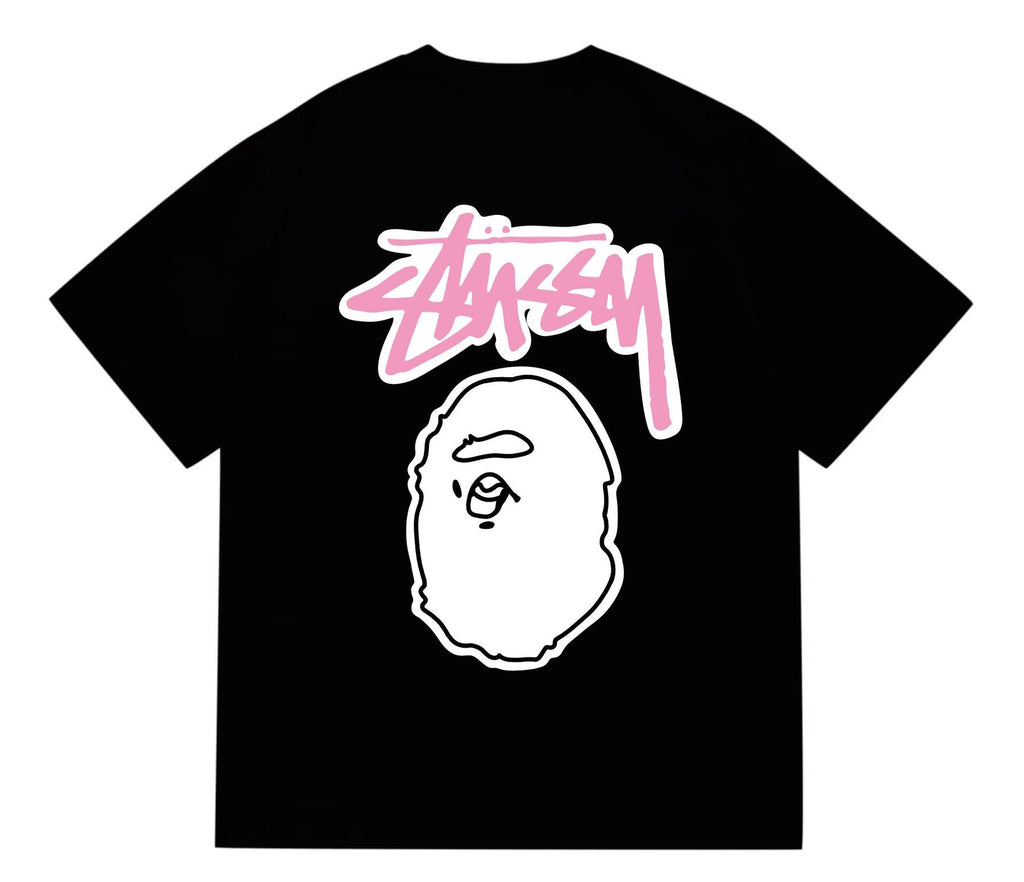 BAPE Light Face Graffiti Wordmark T-Shirt — back