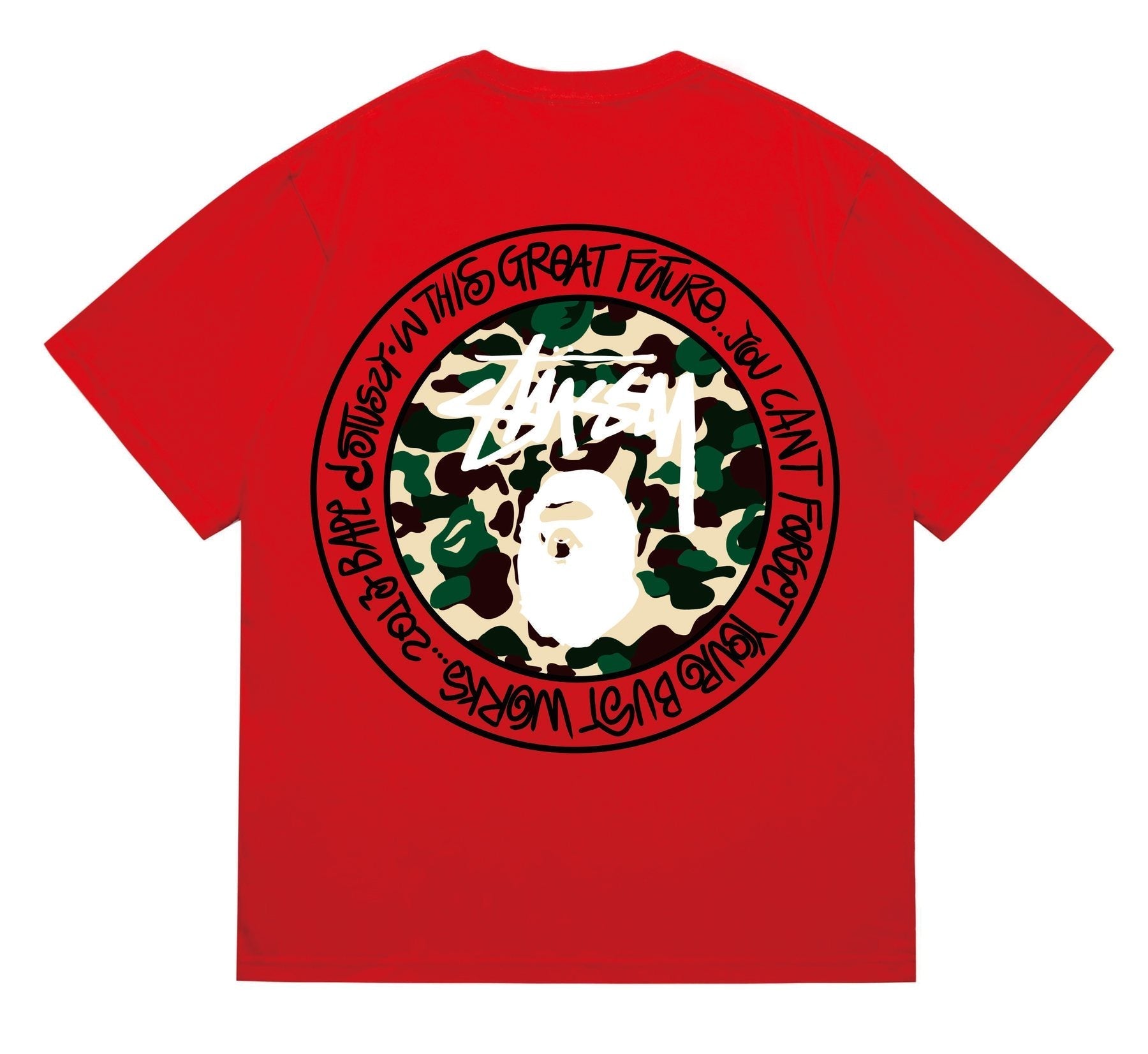 BAPE Circular Camo Graphic T-Shirt — back