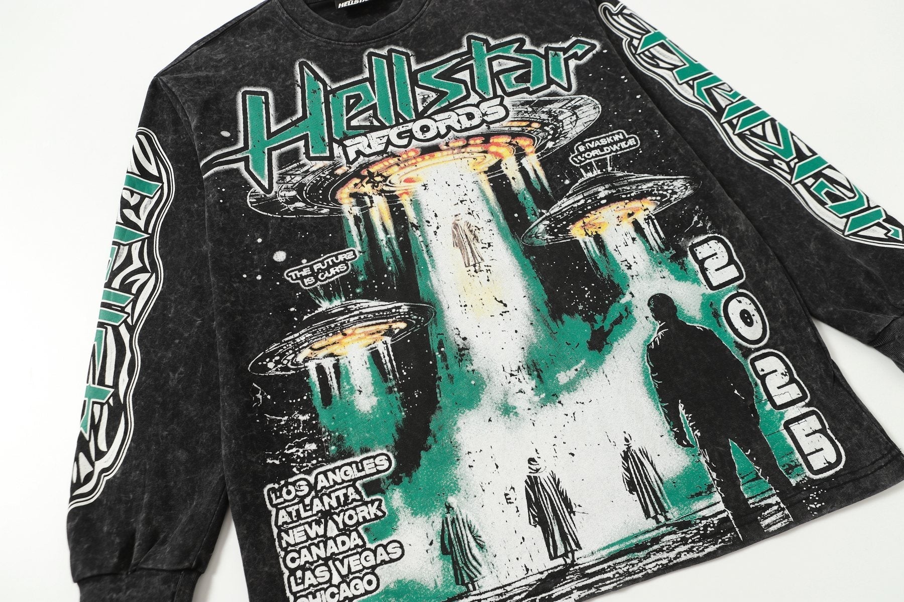 Hellstar UFO Graphic Long-Sleeve T-Shirt — front