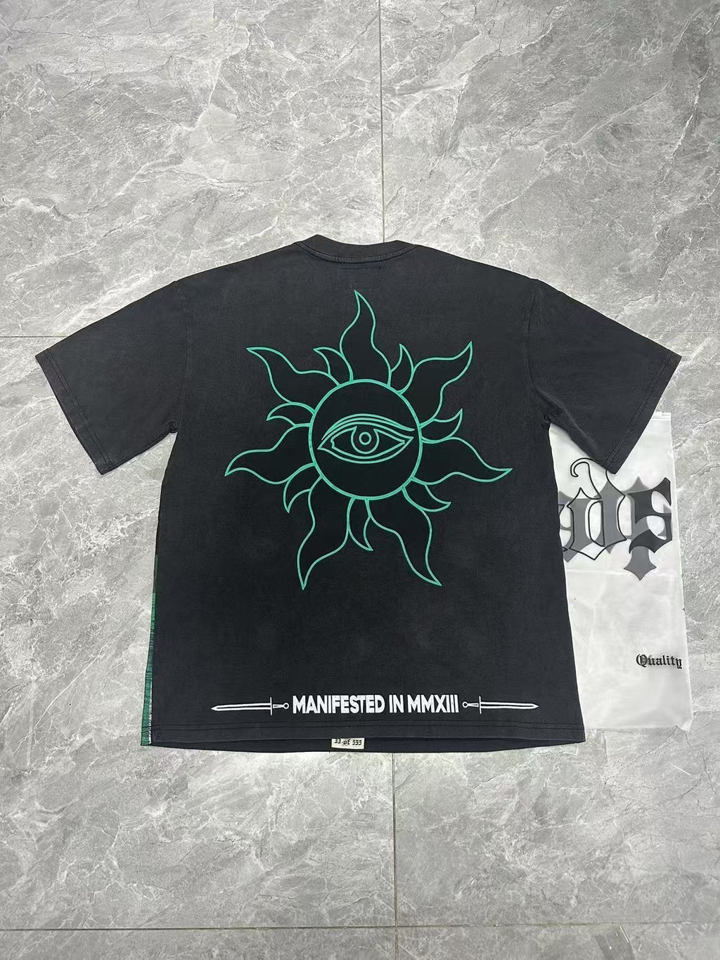 Godspeed Washed Black Rock Graphic T-Shirt — context