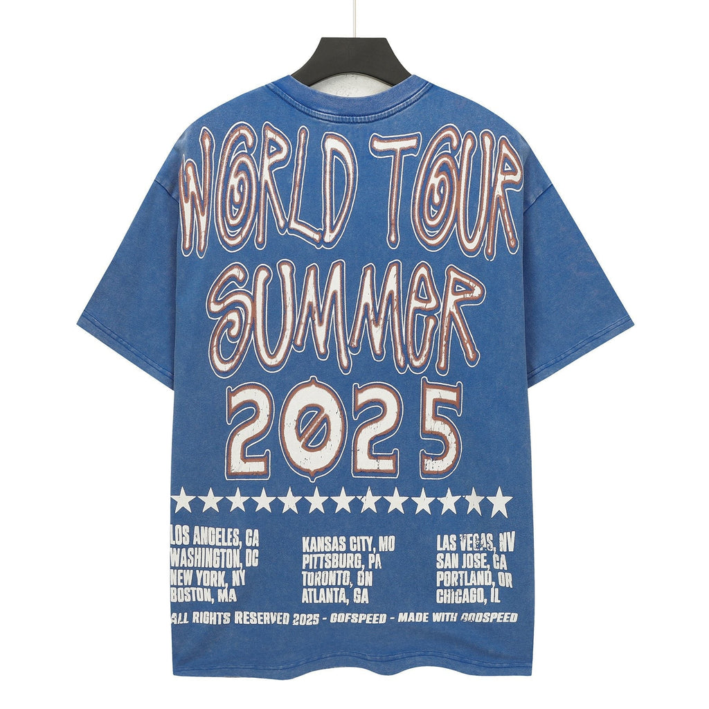 Godspeed World Tour Summer 2025 Graphic T-Shirt — back
