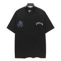 Godspeed Washed Black Skull Graphic T-Shirt — front