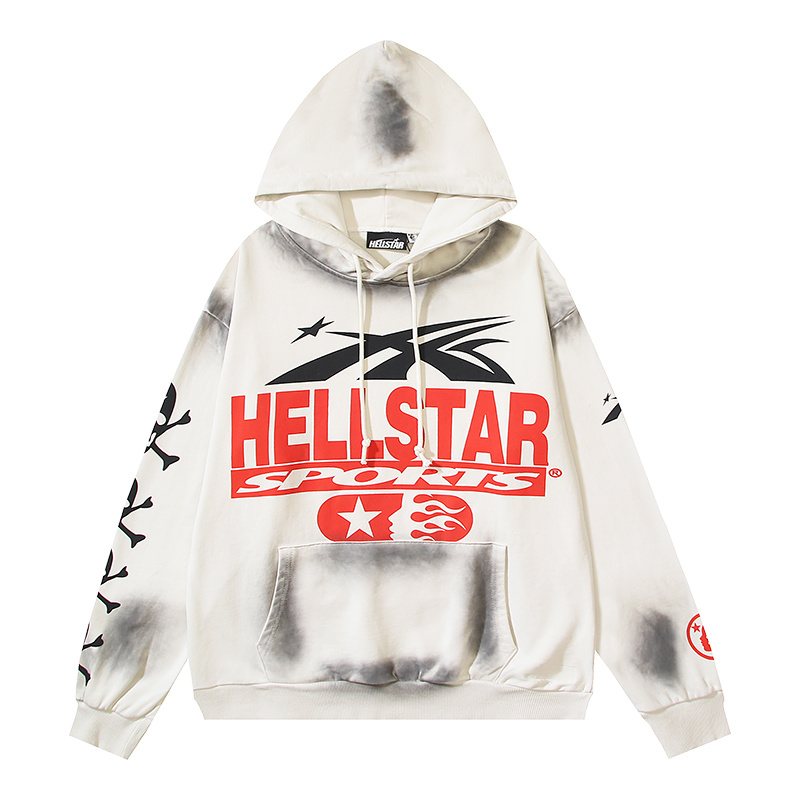 Hellstar Beat Us Washed Graphic Hoodie — front