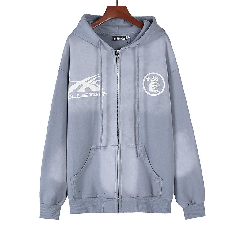 Hellstar Washed Splatter Zip Hoodie — hero