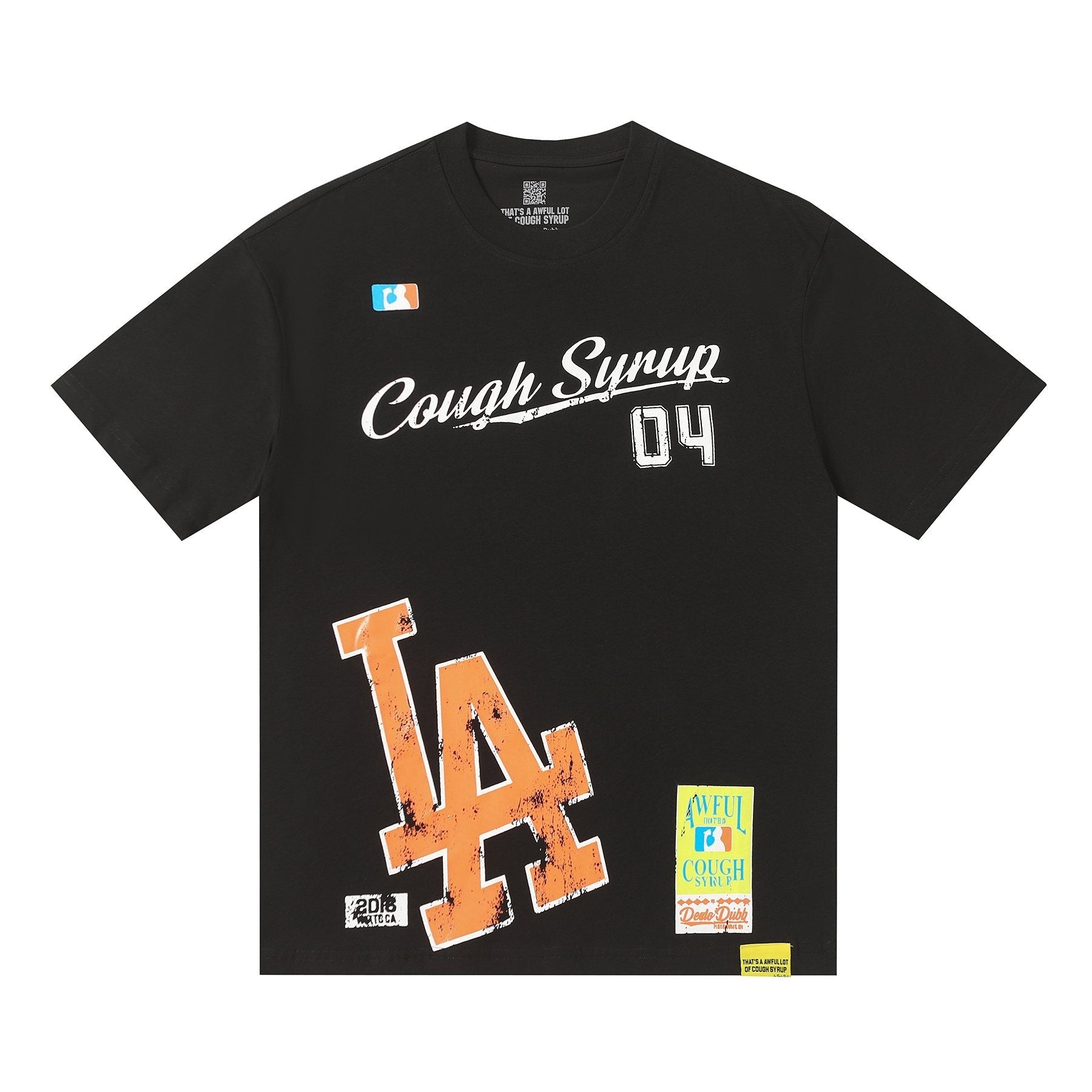 THAT'S A AWFUL LOT OF COUGH SYRUP Front & Back Graphic Short-Sleeve T-Shirt — hero