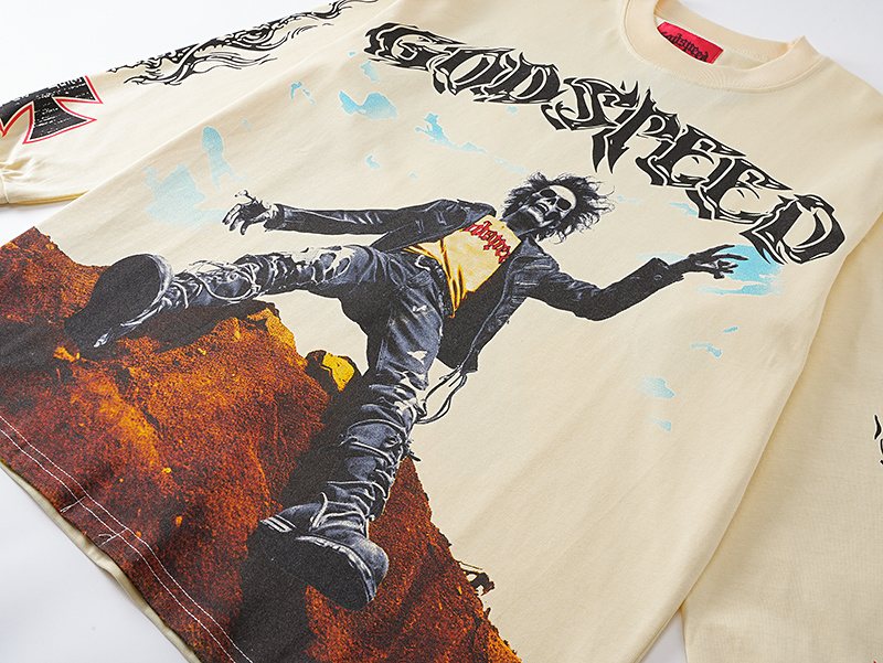 Godspeed E Pluribus Unum Graphic Long-Sleeve T-Shirt — detail