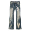 Purple Brand Blue Washed Flare Jeans — hero