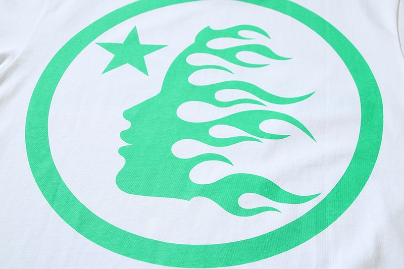 Hellstar Green & Pink Graphic Short-Sleeve T-Shirt — detail