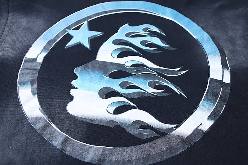 Hellstar Flaming-Head Graphic T-Shirt — detail