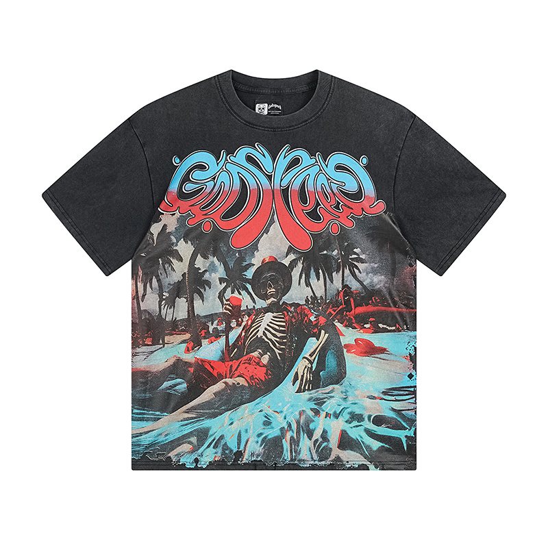 Godspeed Manifested MMXIII Washed Graphic T-Shirt — front