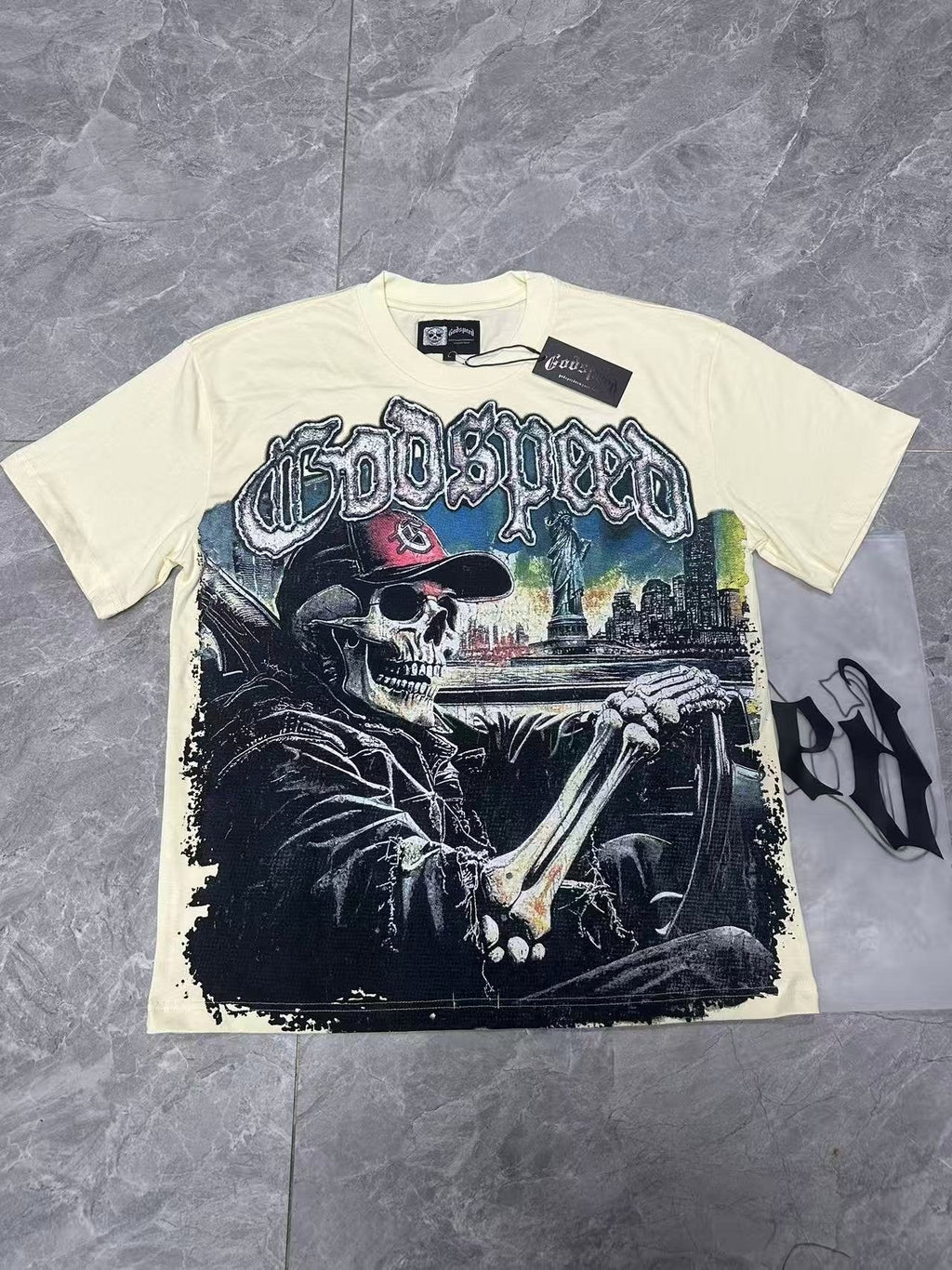 Godspeed Skull City Back Graphic T-Shirt — context
