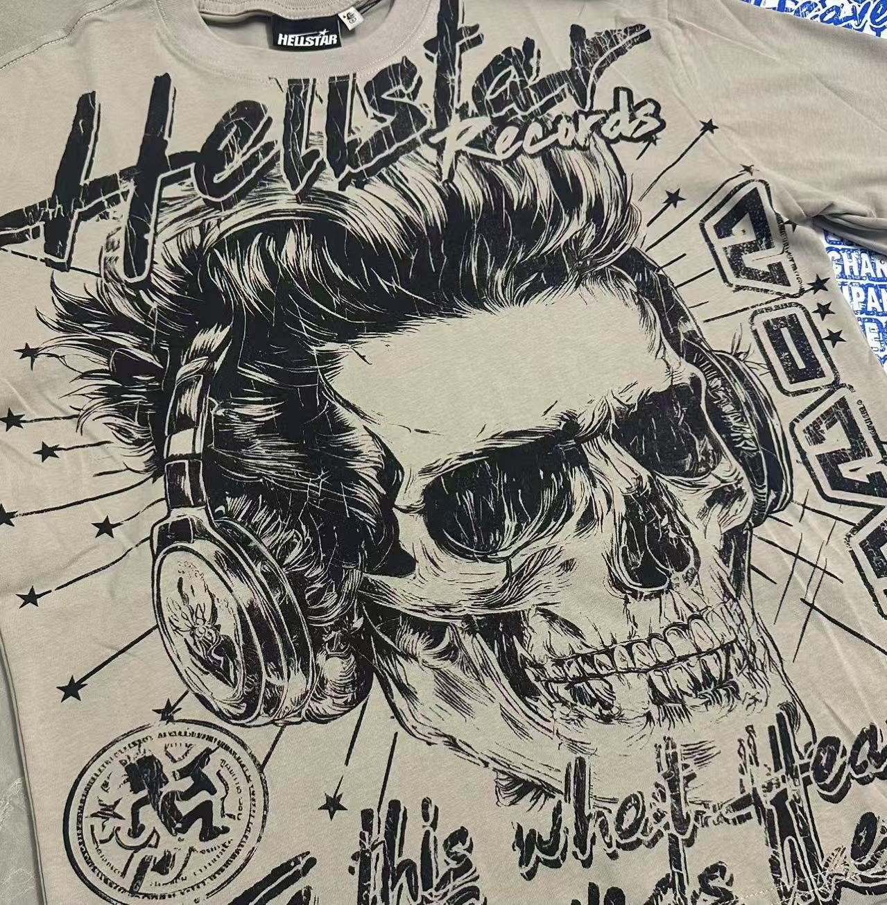Hellstar Skull World Tour Graphic T-Shirt — detail