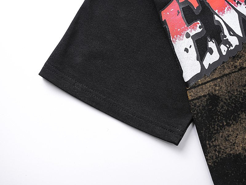 MIXED EMOTION Cowboy Graphic Short-Sleeve T-Shirt — detail