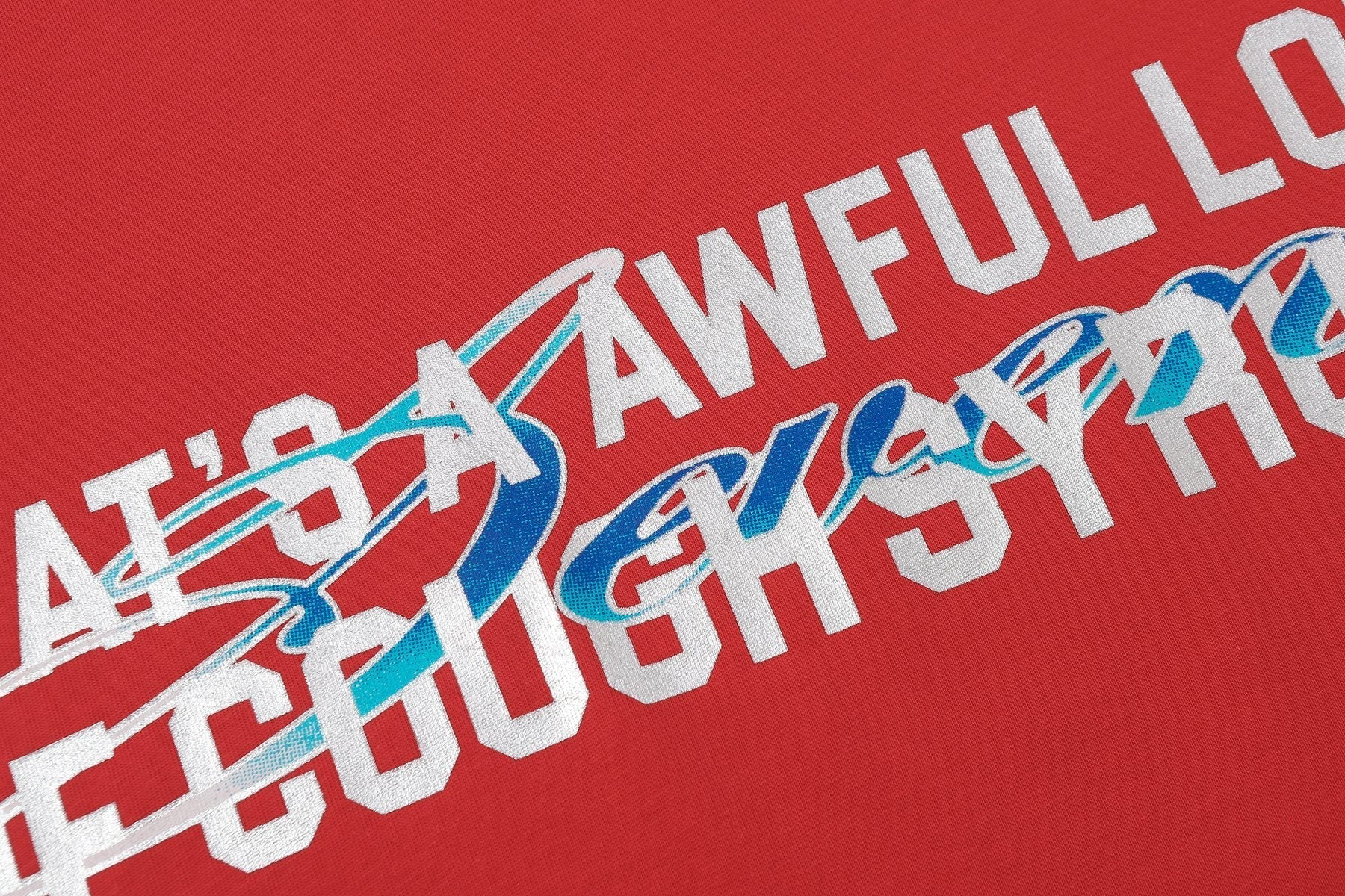 That's a Awful Lot of Cough Syrup Art Basel 25 Graphic T-Shirt — fabric_closeup