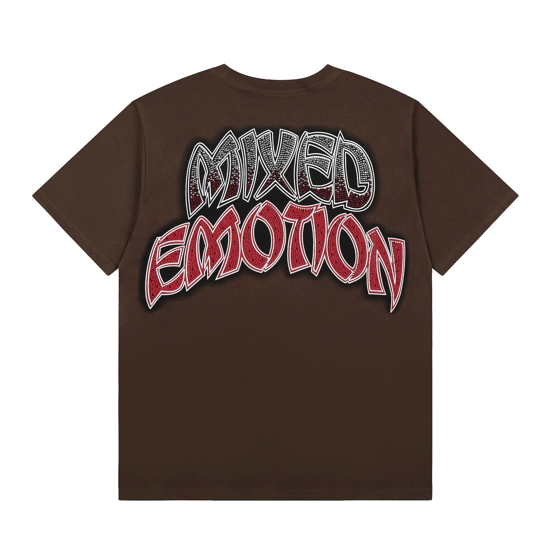 MIXED EMOTION Front-and-Back Graphic Short-Sleeve T-Shirt — back