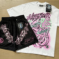 Hellstar Lust Glory Graphic T-Shirt & Shorts Set — front