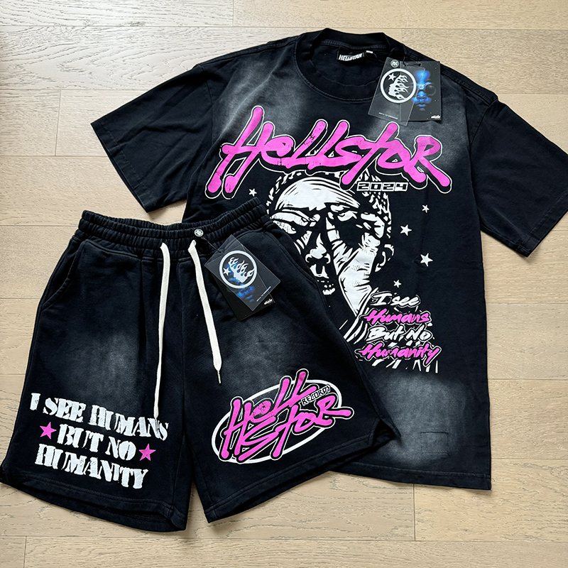 Hellstar Pink Character Humanity Short-Sleeve Set — front