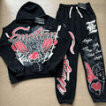 MIXED EMOTION Graffiti Graphic Hoodie & Jogger Matching Set — hero