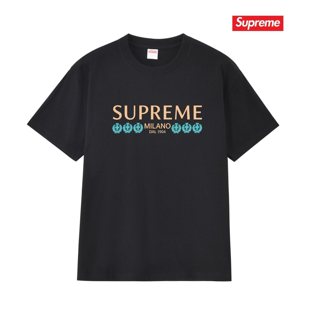 Supreme Milano Gold/Blue Graphic T-Shirt — hero