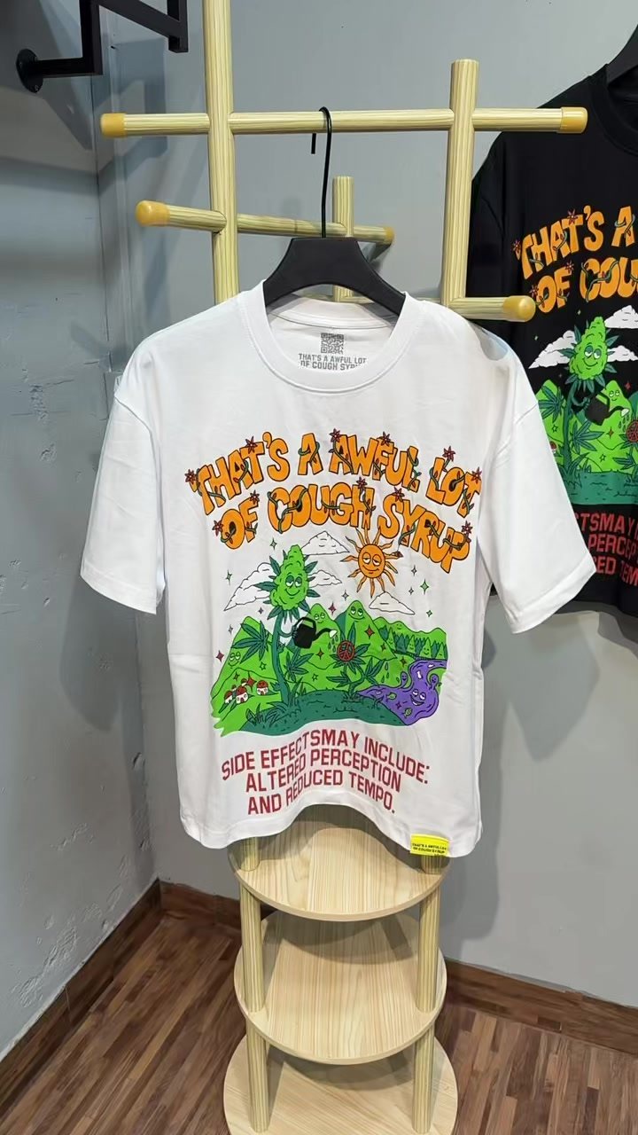 THAT'S A AWFUL LOT OF COUGH SYRUP Front & Back Graphic T-Shirt — front