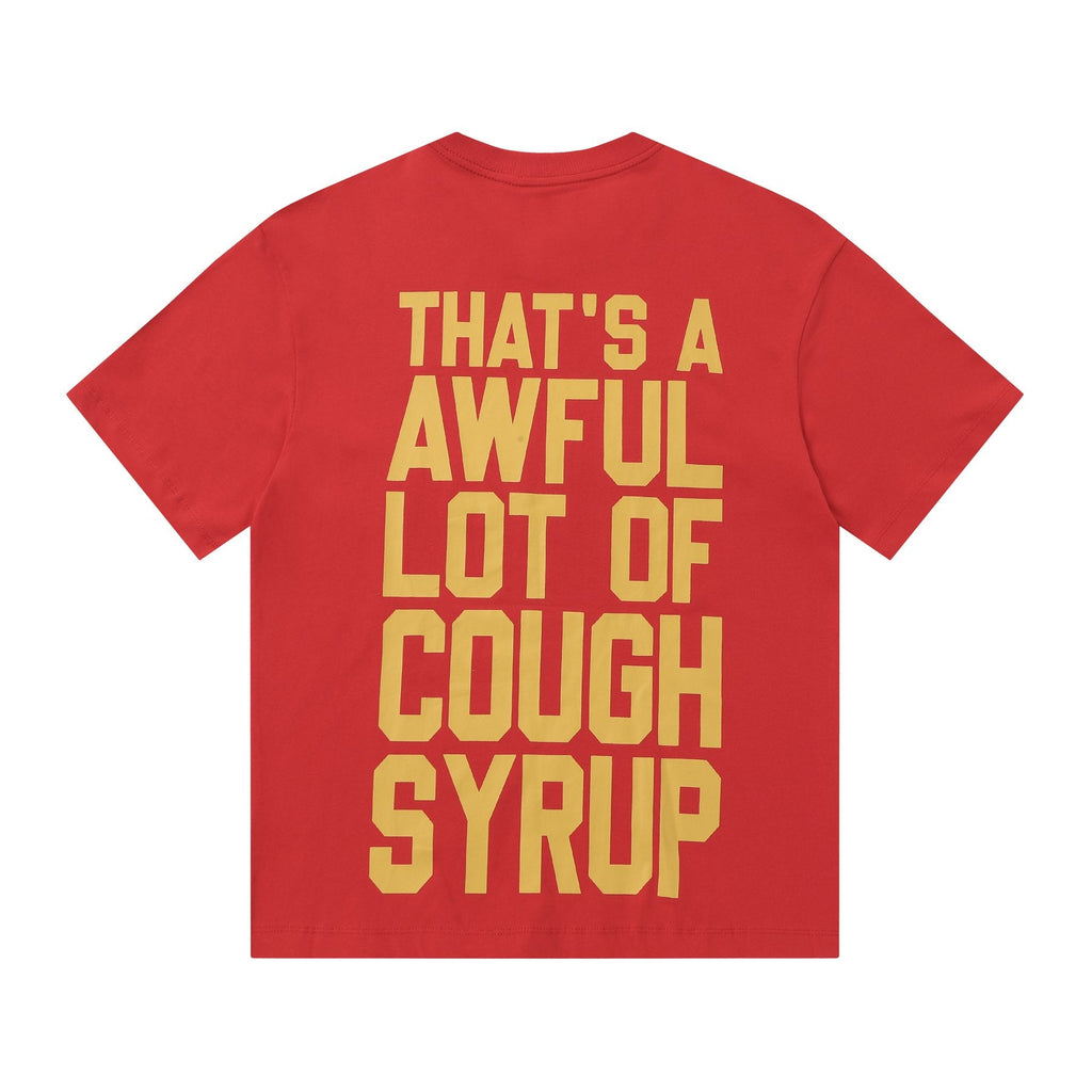 THAT'S A AWFUL LOT OF COUGH SYRUP Mona Lisa Graphic Short-Sleeve T-Shirt — back
