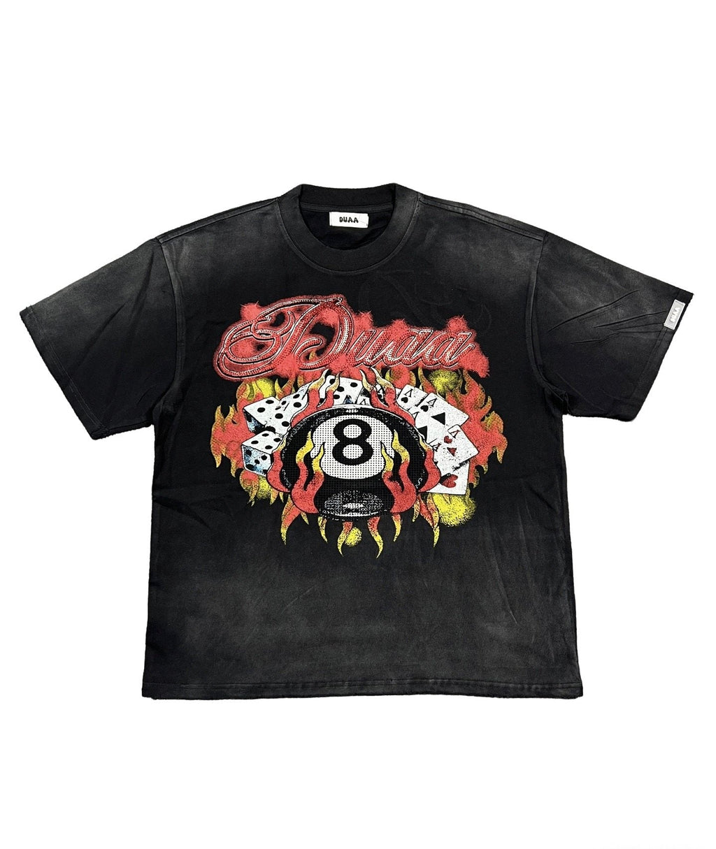 DUAA Casino 8-Ball Graphic T-Shirt — hero