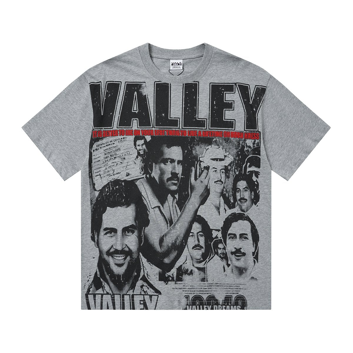 VALLEY Portrait Collage Graphic T-Shirt — front
