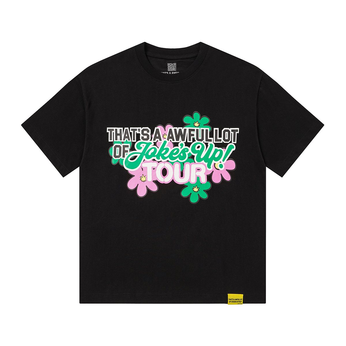 THAT'S A AWFUL LOT OF COUGH SYRUP Floral Tour Graphic T-Shirt — front