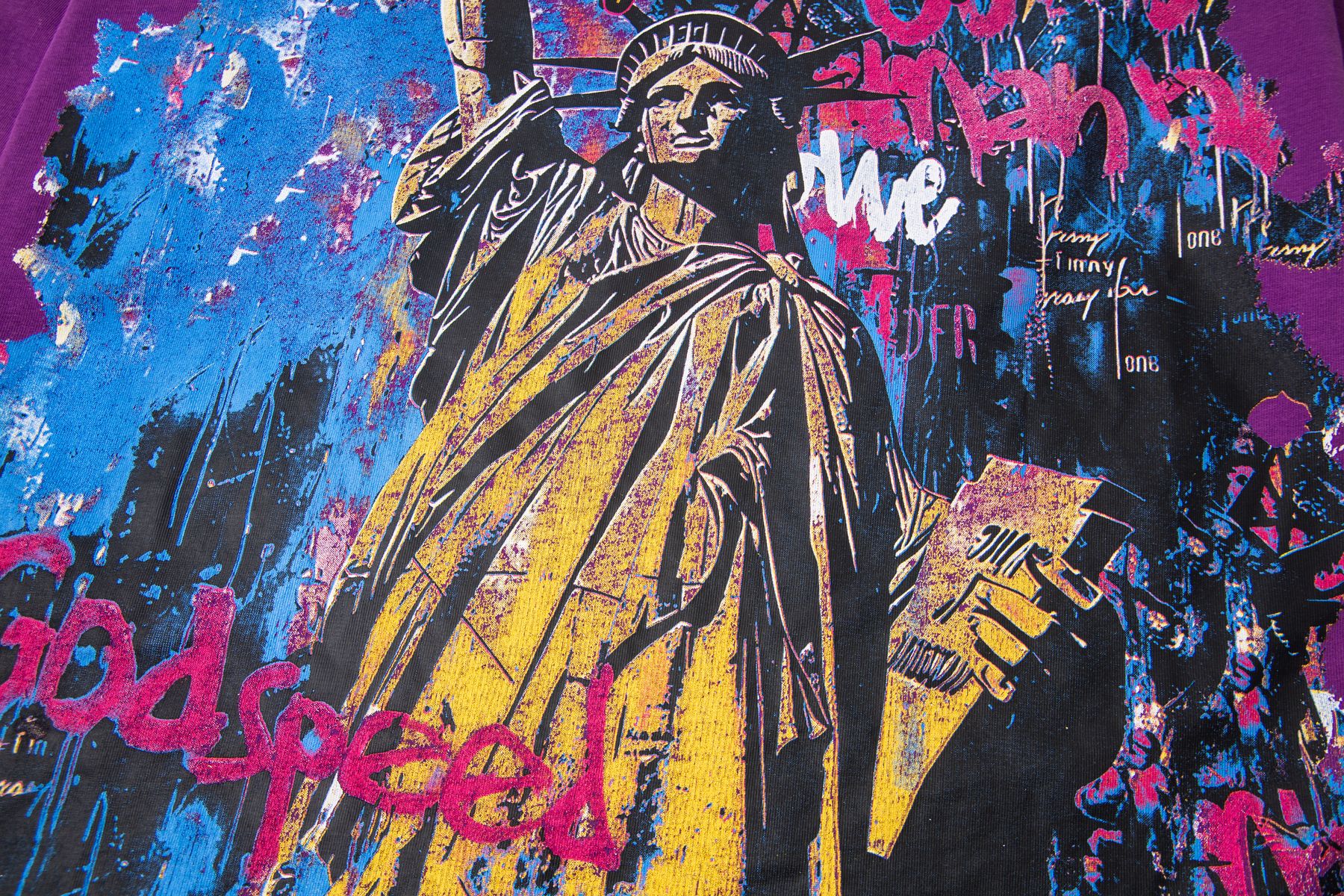 Godspeed E Pluribus Unum Graphic Long-Sleeve T-Shirt — detail