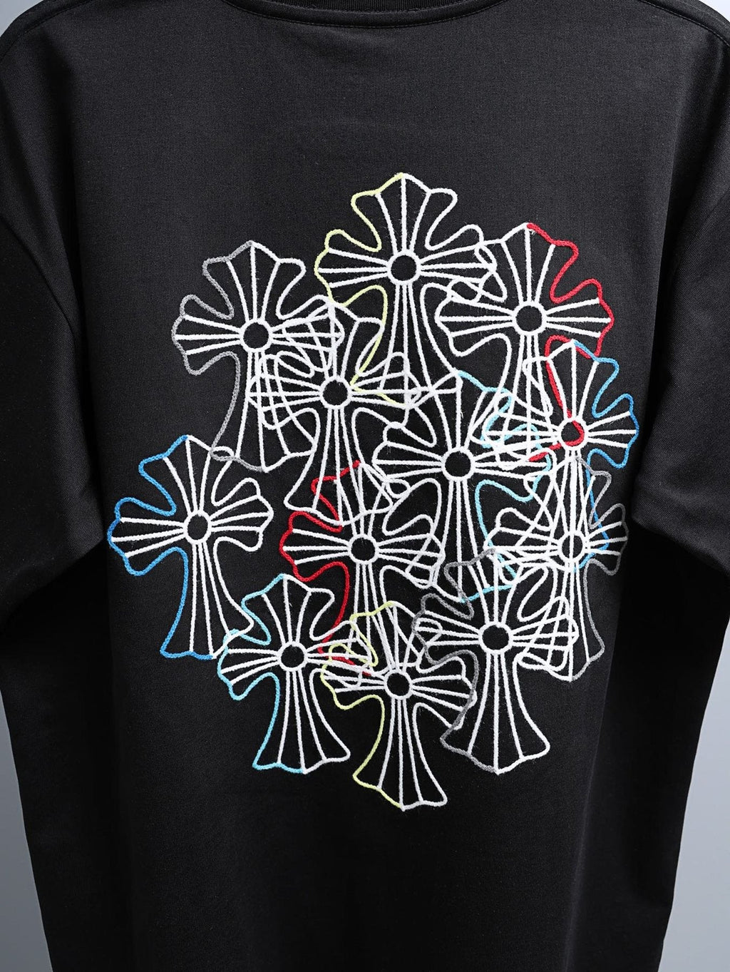 Chrome Hearts Floral Cross Short-Sleeve T-Shirt — detail