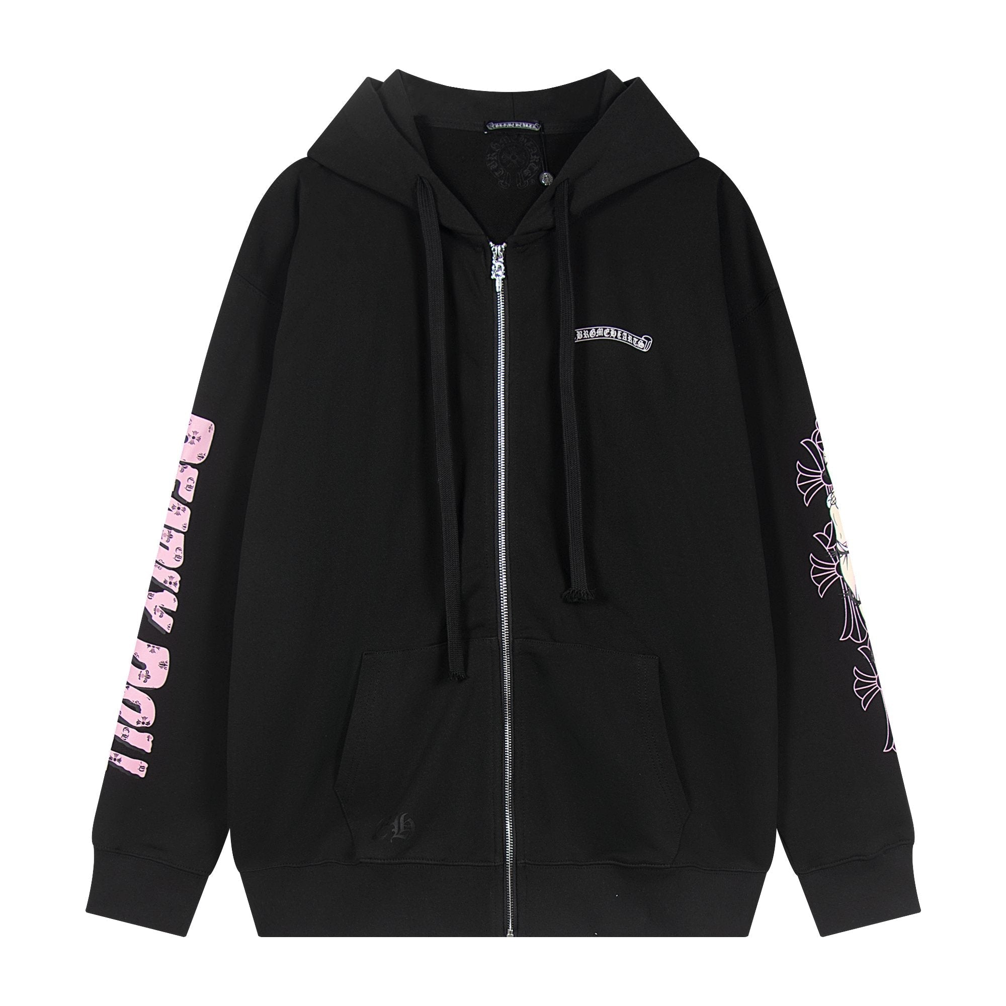 Chrome Hearts Anime Floral Zip-Up Hoodie — hero