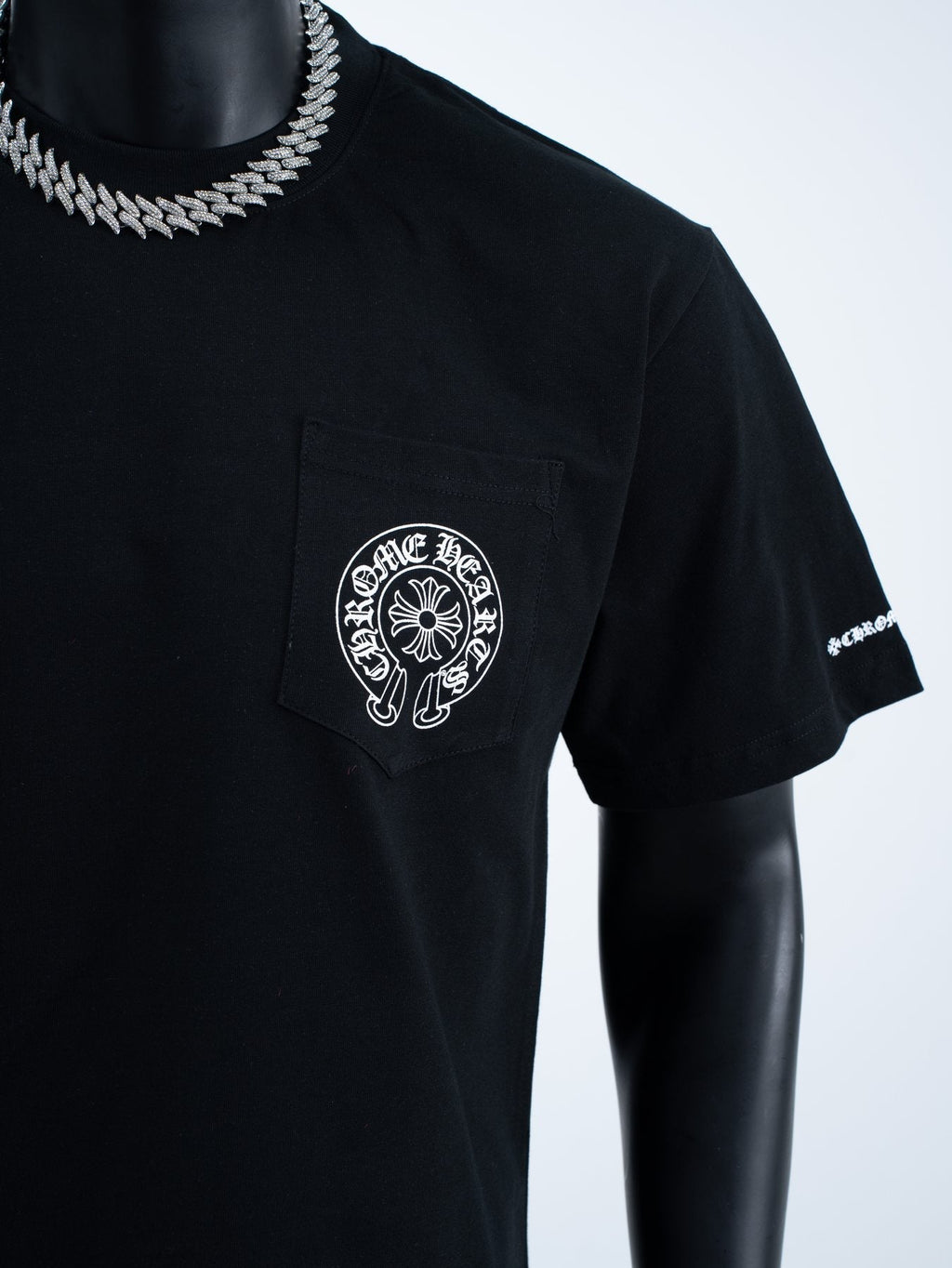 Chrome Hearts Horseshoe Graphic Pocket T-Shirt — detail