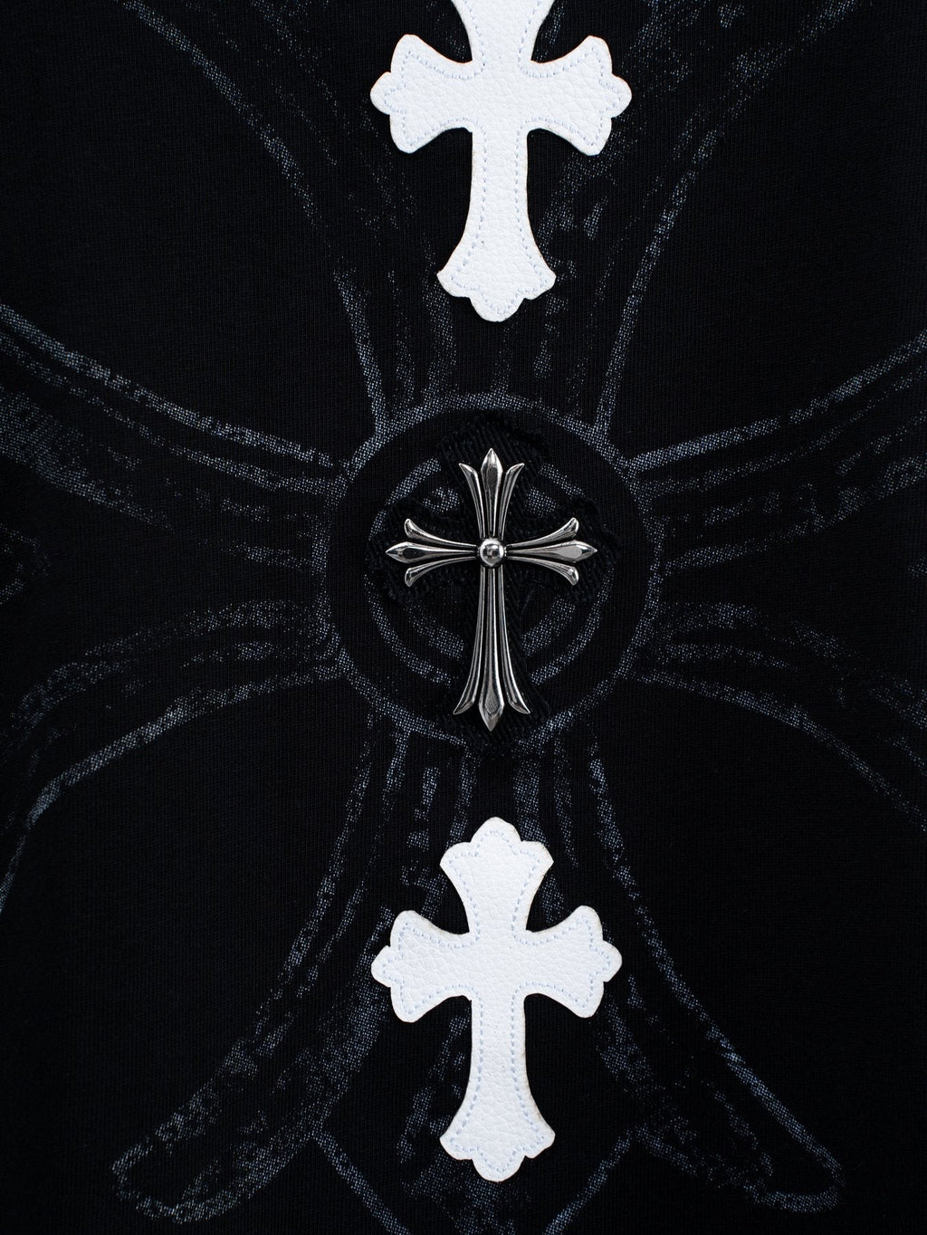Chrome Hearts Cross Badge Graphic Short-Sleeve T-Shirt — detail