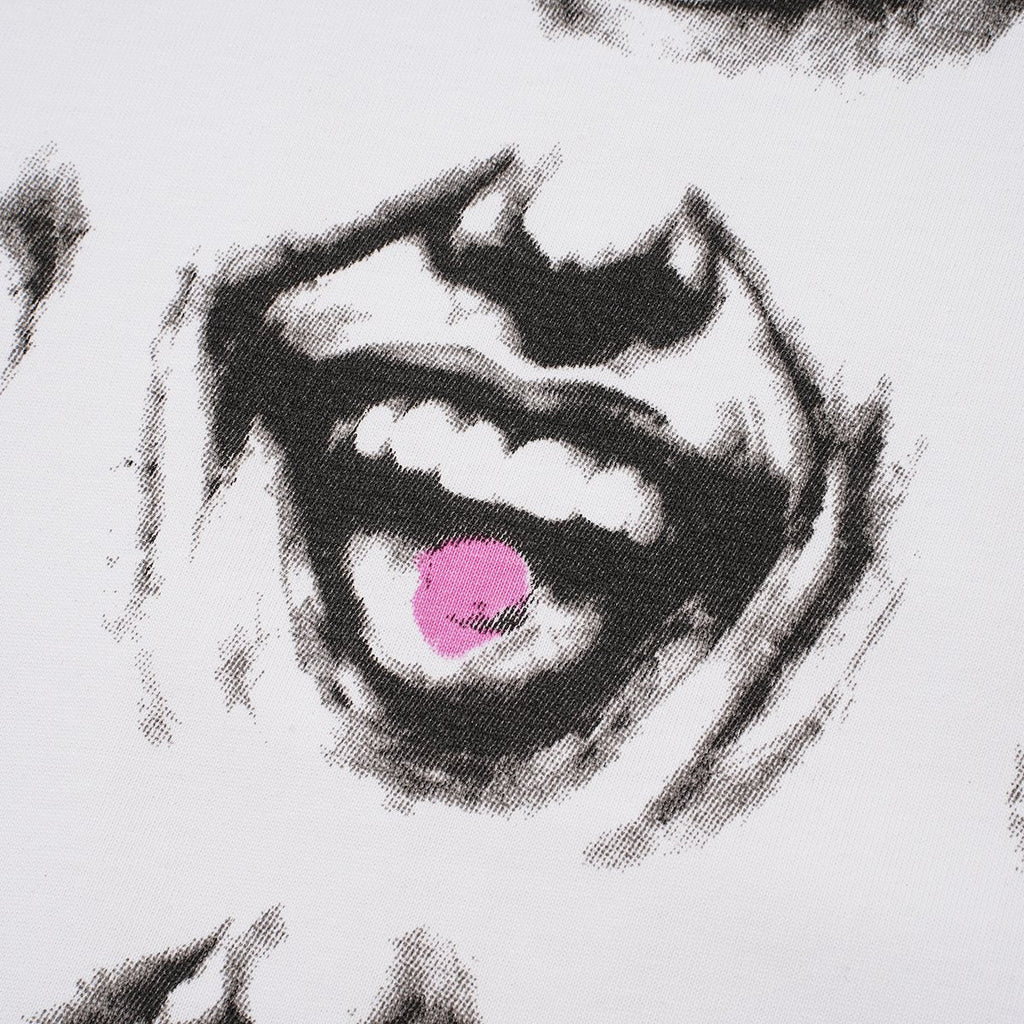 ASAALL Eye & Mouth Graphic Short-Sleeve T-Shirt — detail