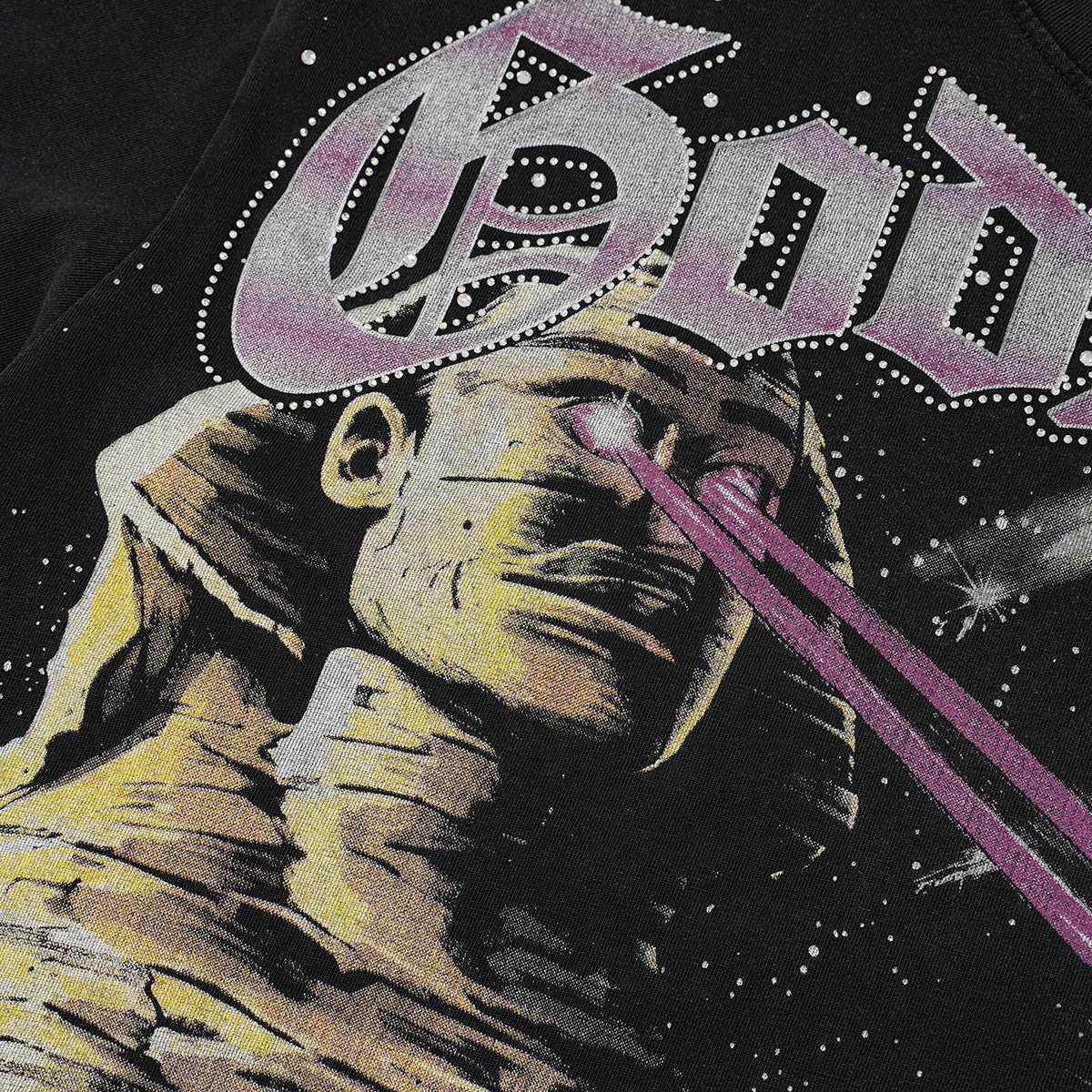 Godspeed Astronaut Rocket Graphic T-Shirt — detail