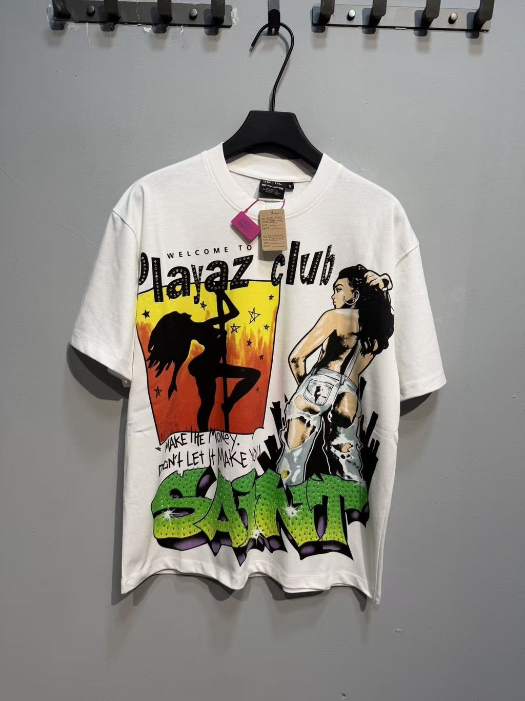 SAINT Playaz Club Graphic T-Shirt — front