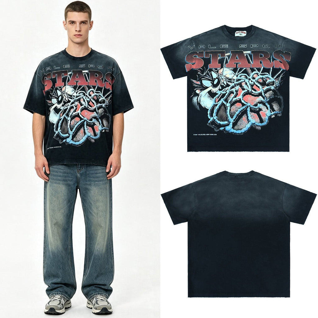 Valley Dreams Sports Stars Thorn Heart Graphic T-Shirt — context