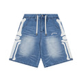Godspeed Bone Applique Denim Shorts — hero