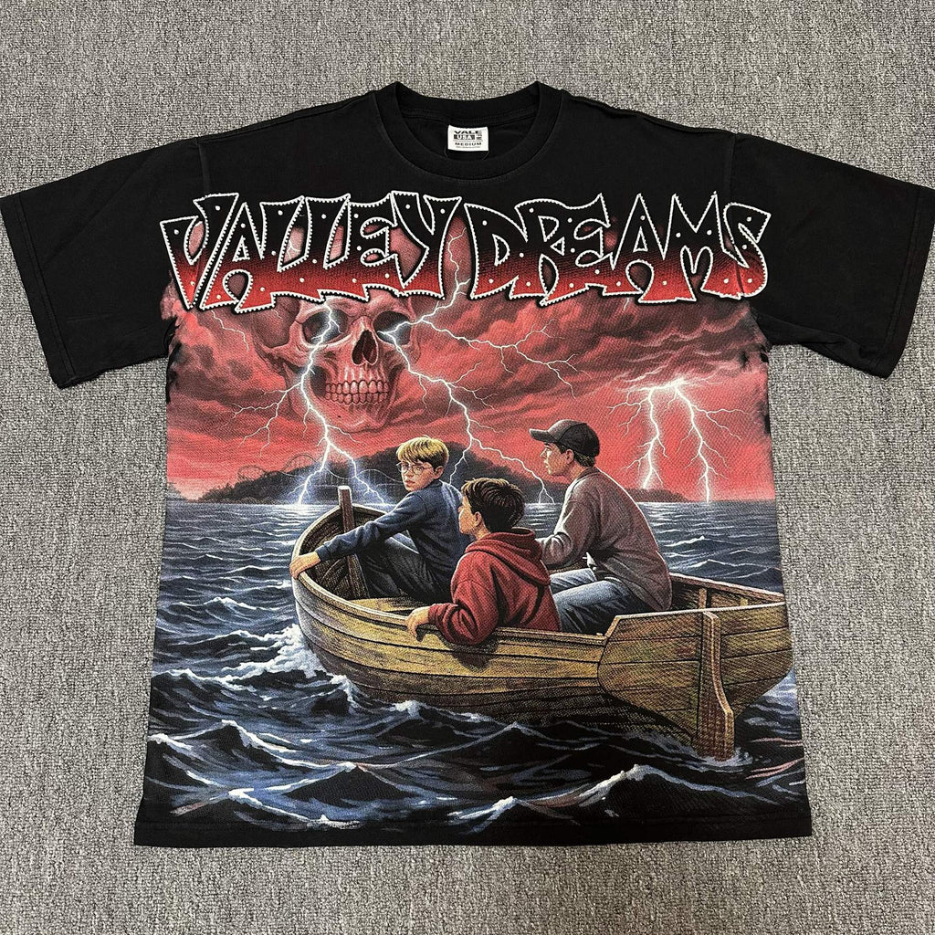 VALE USA Dreams Rhinestone Graphic T-Shirt — hero