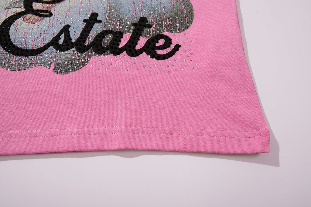 SUPPLY TEE Cherub Flame Graphic T-Shirt — detail