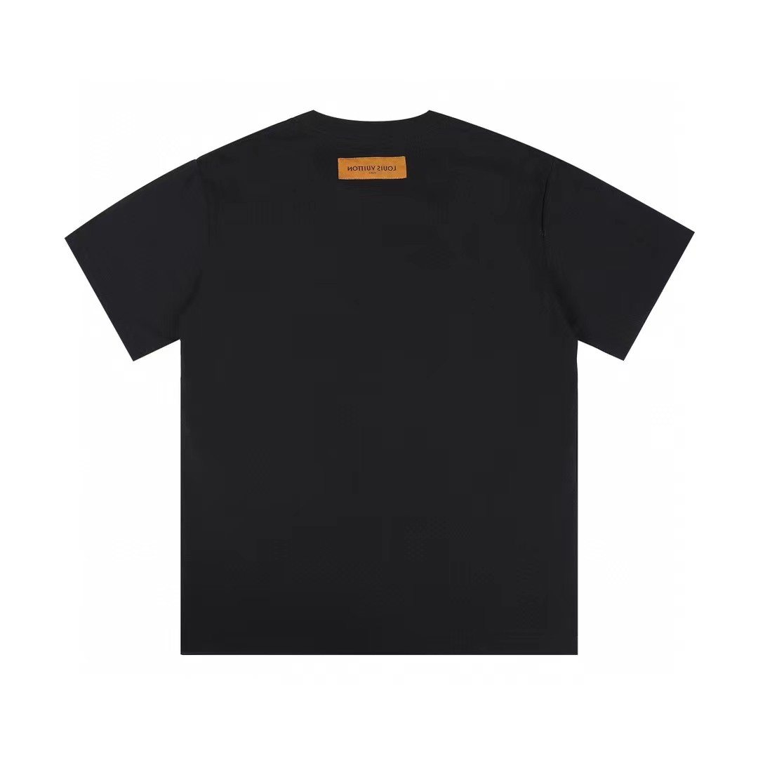 Supreme LV-Style Graffiti Graphic T-Shirt — back