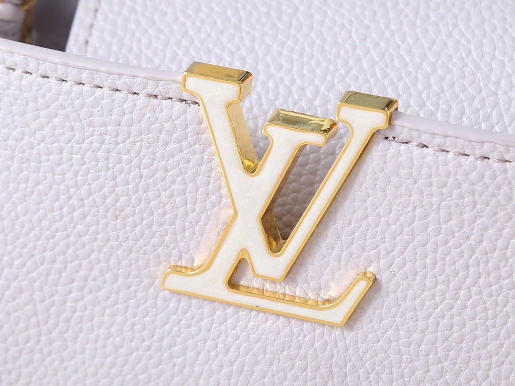 Louis Vuitton Capucines East-West Floral Chain Bag — detail