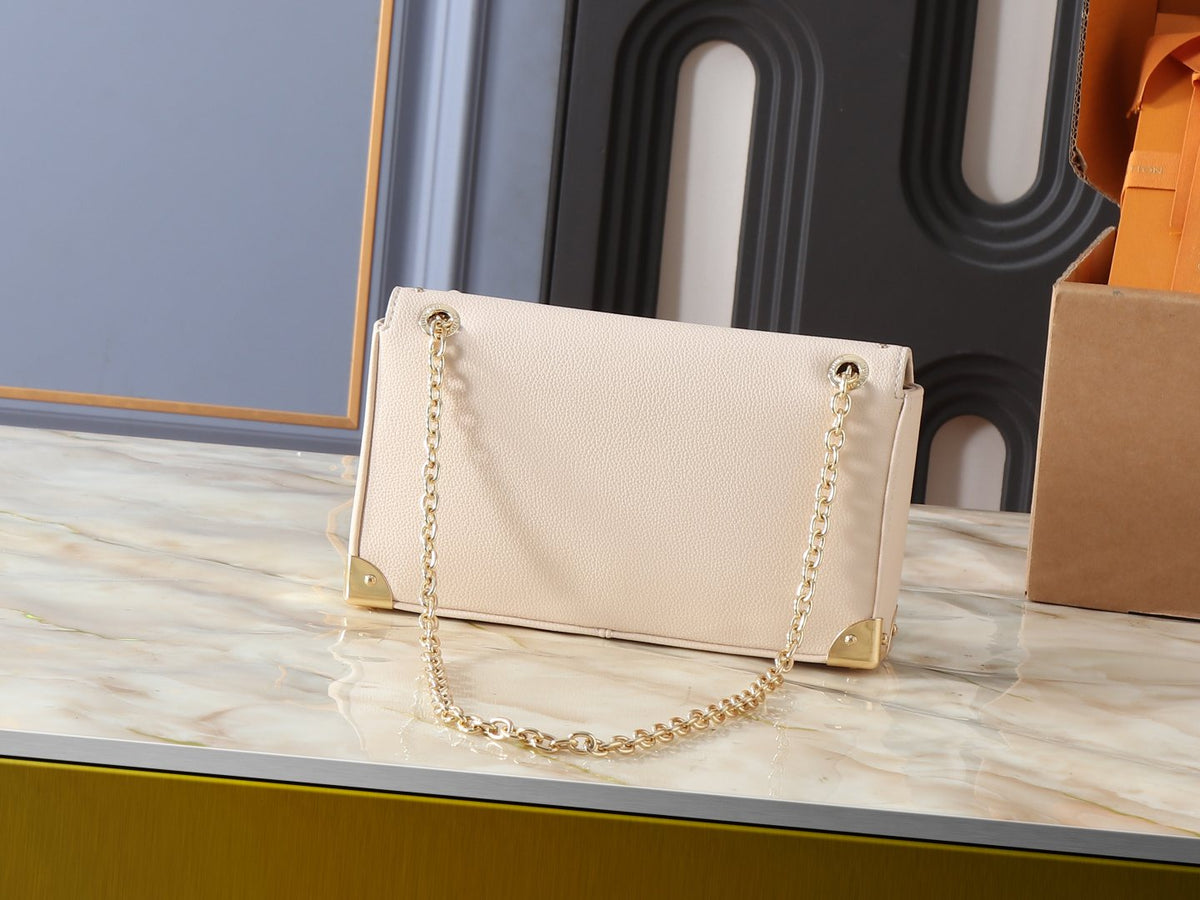 Louis Vuitton Trunkie East West Cream Shoulder Bag — back