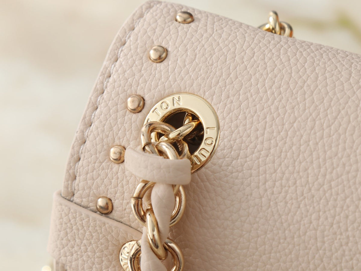 Louis Vuitton Trunkie East West Cream Shoulder Bag — detail