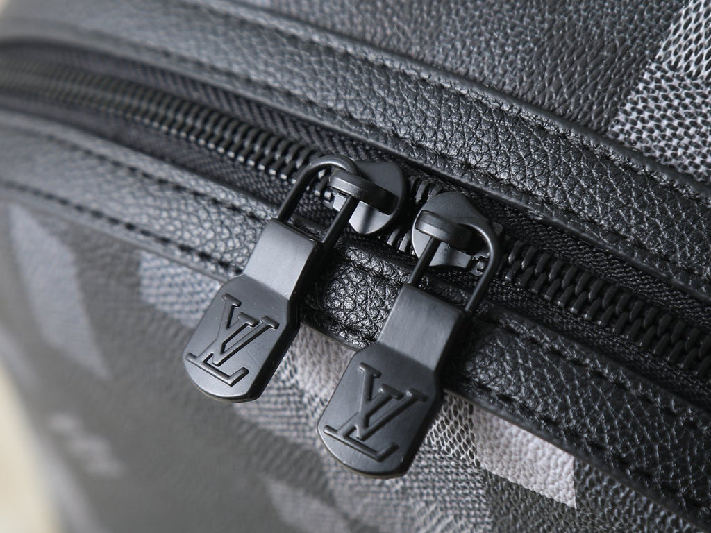 Louis Vuitton Discovery Pixel-Pattern Backpack — detail