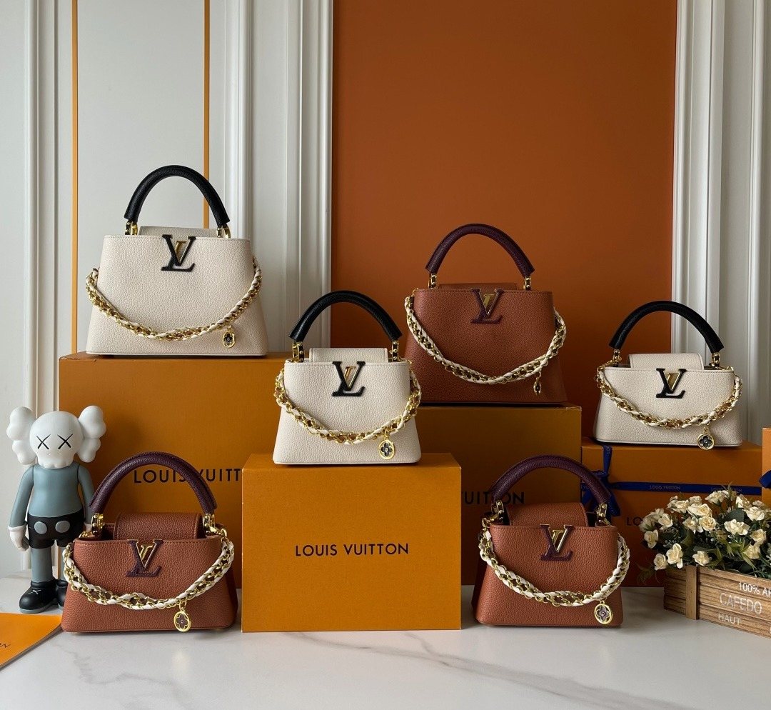 Louis Vuitton Curved-Flap Chain Detail Top Handle Bag — hero