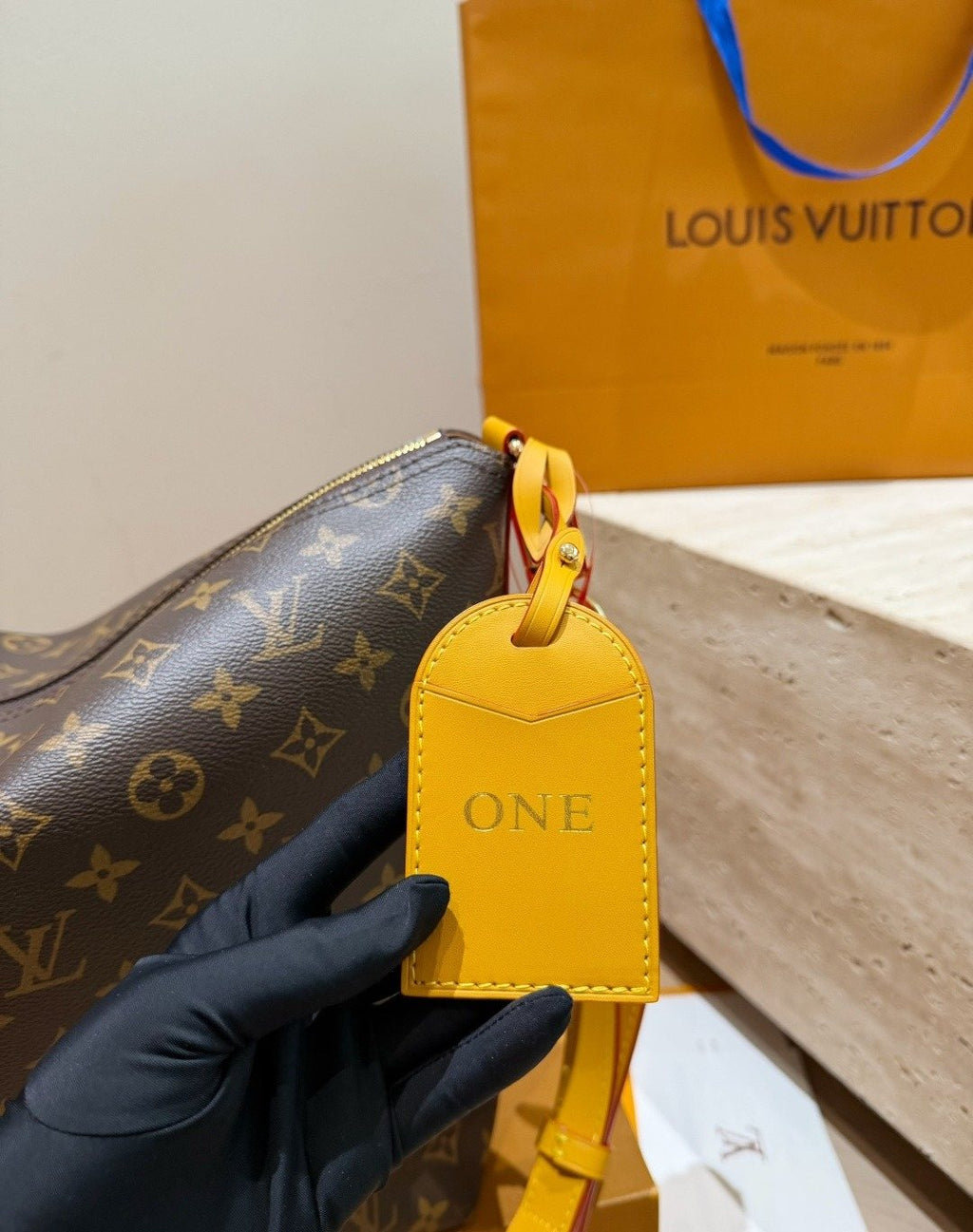 Louis Vuitton Vagabond Monogram Hobo Shoulder Bag — detail
