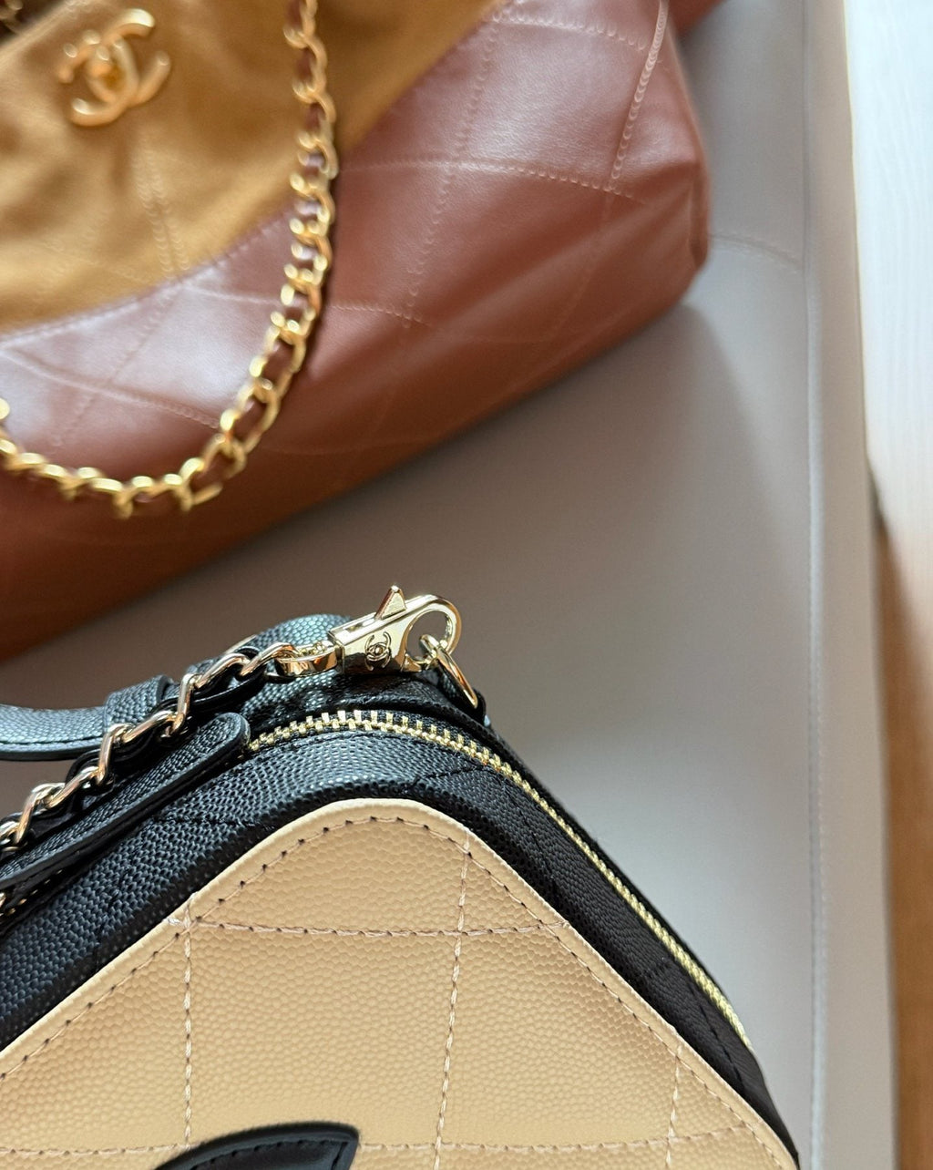Chanel Rounded Top Handle Camera Bag — detail